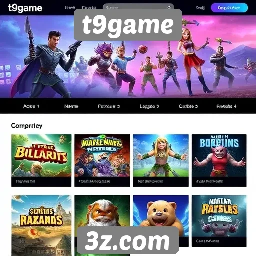 Comparativo entre t9game e outros sites de jogos